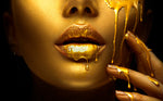 Golden Lips with Tears GOLD | Antoro.