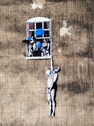 Lover at the Window (Banksy) | Antoro.