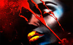 Red Color on the Face Graffiti by Ilja van Treeck | Antoro.