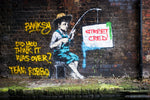 The Boy with the Fishing Rod (Banksy) | Antoro.