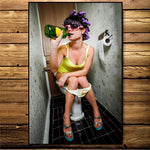 Woman on Toilet - Color | Antoro.