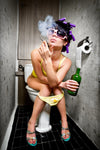 Woman on Toilet - Color | Antoro.