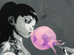 The Girl with the chewing Gum (Banksy) | Antoro.